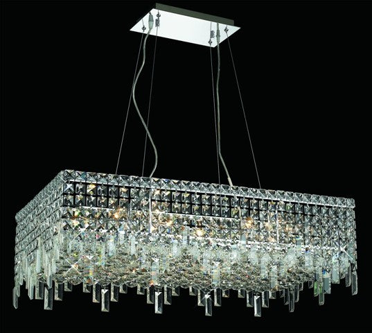 16 Light contemporary crystal chandelier Chrome plated