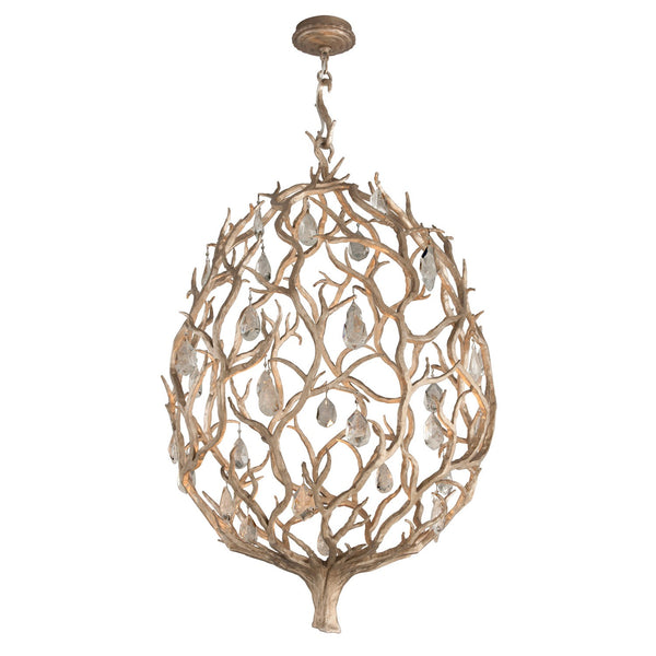 Silver Leaf 32-Inch One-Light LED Pendant