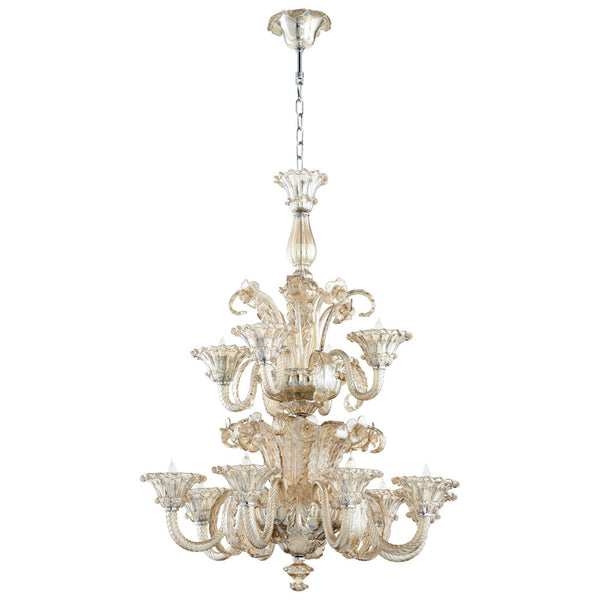 LaScala Cognac 12-Light Chandelier