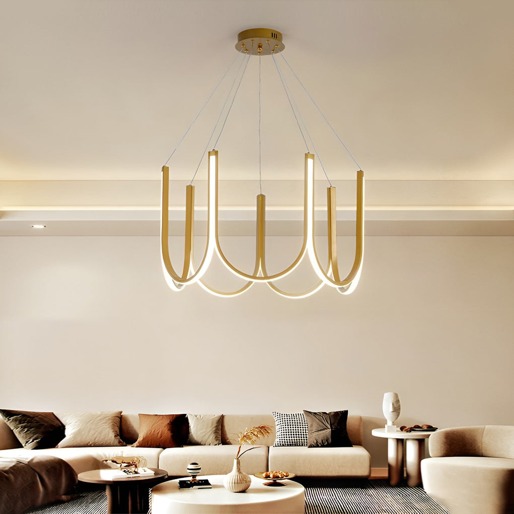 Minimalist 3 Step Dimming LED Nordic Chandelier Hanging Ceiling Lamp