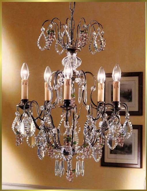 Versailles Chandeliers dressed with maple leaf crystals