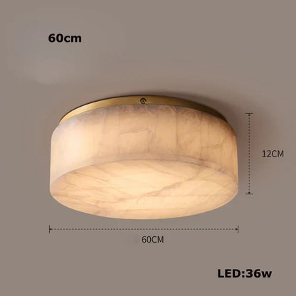 Moonshade Natural Marble Ceiling Light Fixture