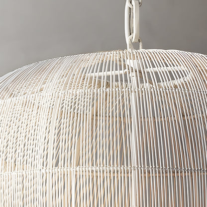 Simple Iron Woven Wabi-Sabi Zen Lanterns Japanese Style Chandelier