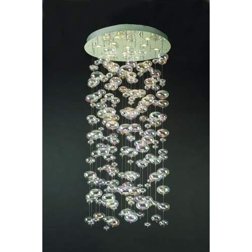 Bubbles Large Polished Chrome Flush Mount Ceiling Light