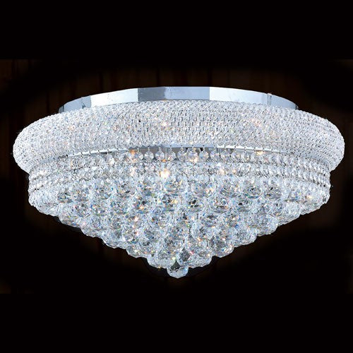 Corp Empire 12-Light Chrome Finish with Clear-Crystals Ceiling-Light