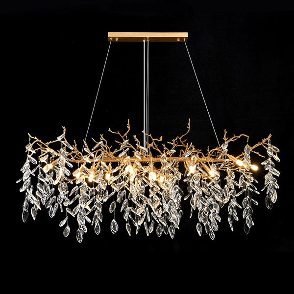 39 inch French Modern Branch Crystal Chandelier