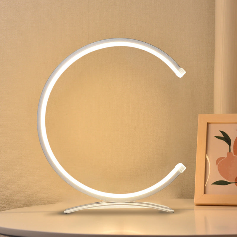 3/4 Circle Lamp Touch LED Modern Accent Table Lamp