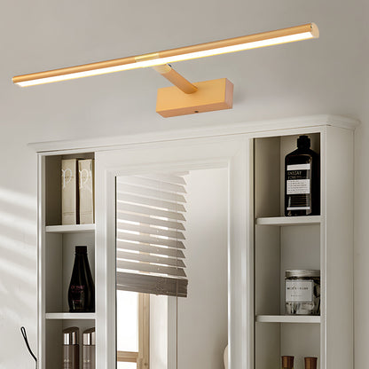 Retractable LED Bathroom Vanity Light with Adjustable Rod and Matte Finish