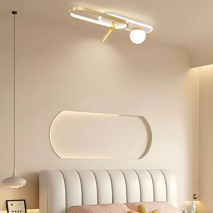 Rectangular Rings Three Step Dimming Modern Ceiling Lights Spotlights