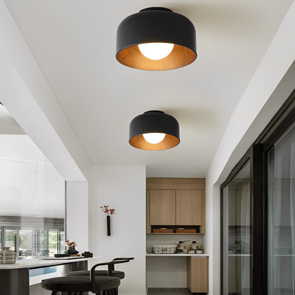 Minimalist Bowl-shaped LED Nordic Ceiling Light Flush Mount Lighting