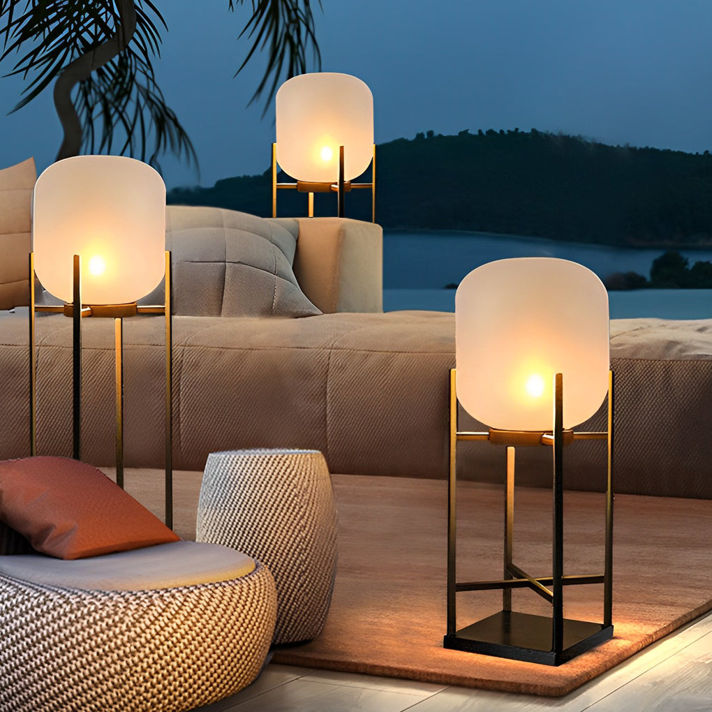 Lantern LED Outdoor Floor Lamp