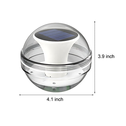 Round Intelligent Light Control RGB Dimmable Floating Solar Pool Lights