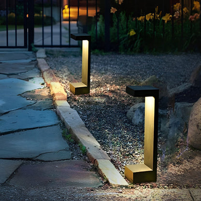 Rectangle Waterproof LED Modern Outdoor Pathway Lights Garden Lights