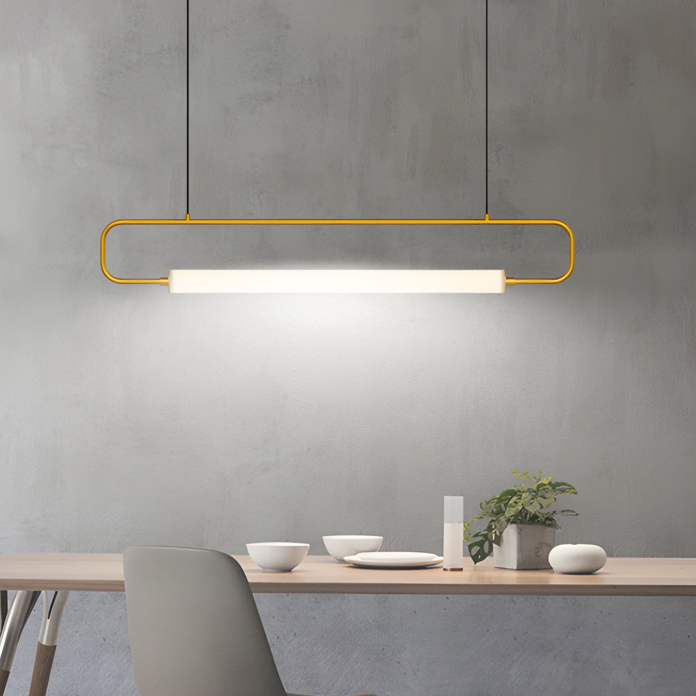 LED Linear Light Bar Pendant Light Modern Island Light for Dining Room