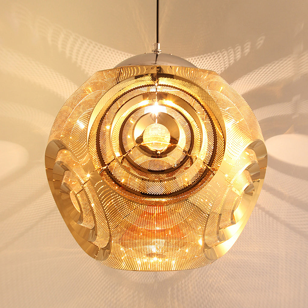 Creative Irregular Circular Stainless Steel Post-modern Chandelier Light