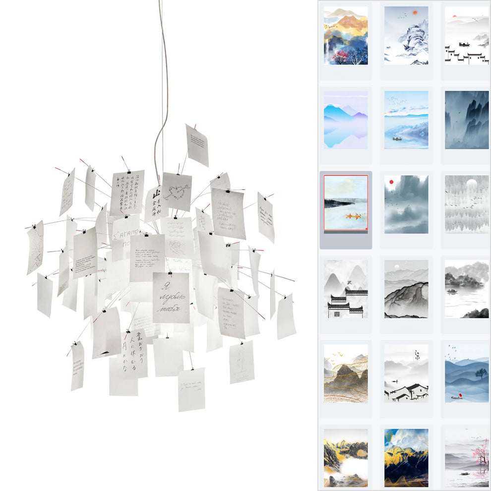 Paper Electrolier Chandelier