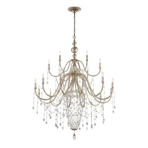 Collana Silver Leaf 18 Light Chandelier