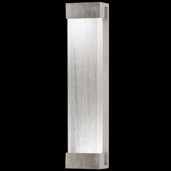 Bakehouse Wall Sconce, 2-Light, Silver Leaf, Polished Block of  Shards, 30"H (811150-33ST DF0T)