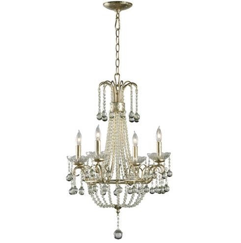 Silver Four-Light Chandelier