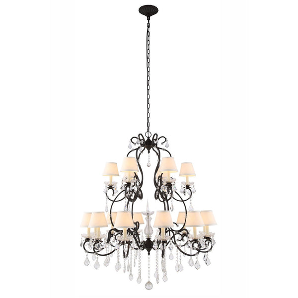 Bronze 24-Light Chandelier