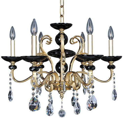 Six-Light 25.5-Inch Wide Chandelier