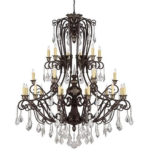 Bronze 24-Light Chandelier