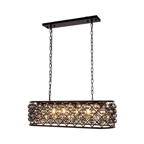 Madison Mocha Brown Six-Light Pendant