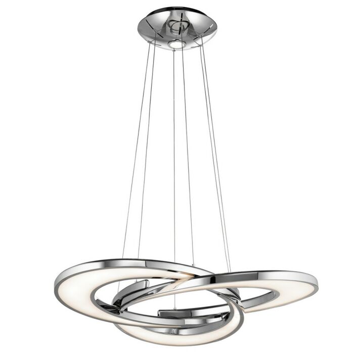 Destiny 3-Light LED Chandelier in Chrome