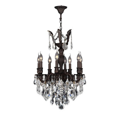 Brass Eight-Light Chandelier