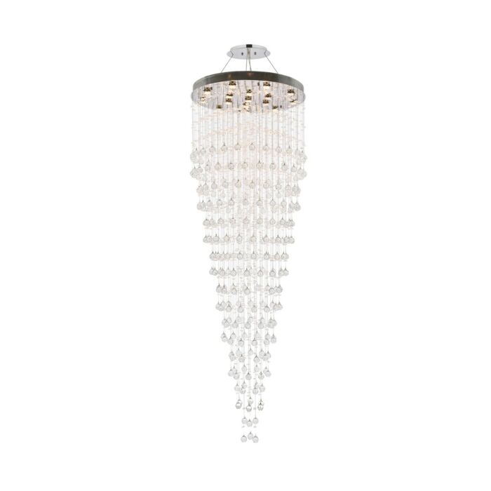 Galaxy 16-Light Chandelier in Chrome