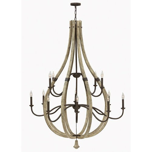 Middlefield Iron Rust 12 Light Chandelier