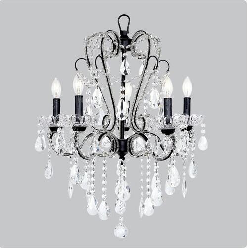 Black Five-Light Chandelier