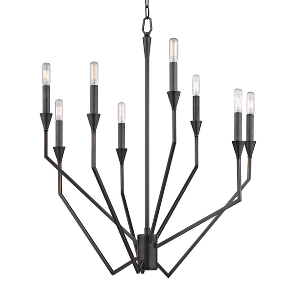 Chandelier, 8-Light, Old Bronze, 25.25"W (8508-OB 9ZCA5)