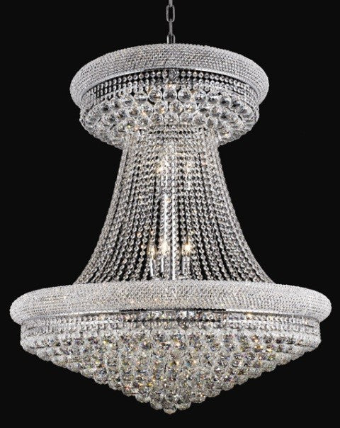 28 Light crystal chandelier dress with crystal ball chrome plated