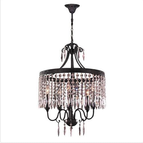 Brass Five-Light Chandelier