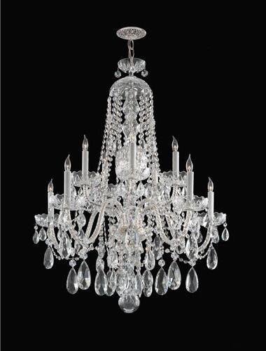 Chrome Five-Light Swarovski Spectra Crystal Chandelier