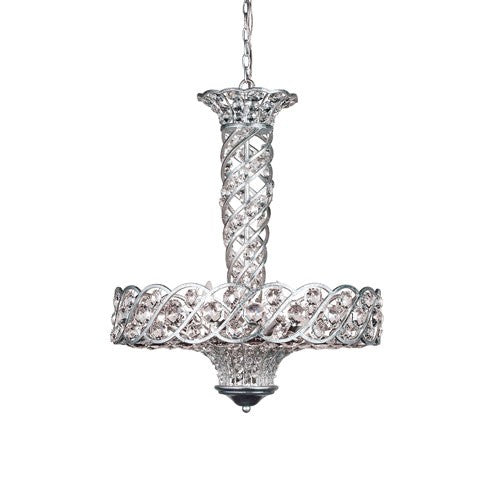 Catara Silver Leaf Nine-Light Pendant