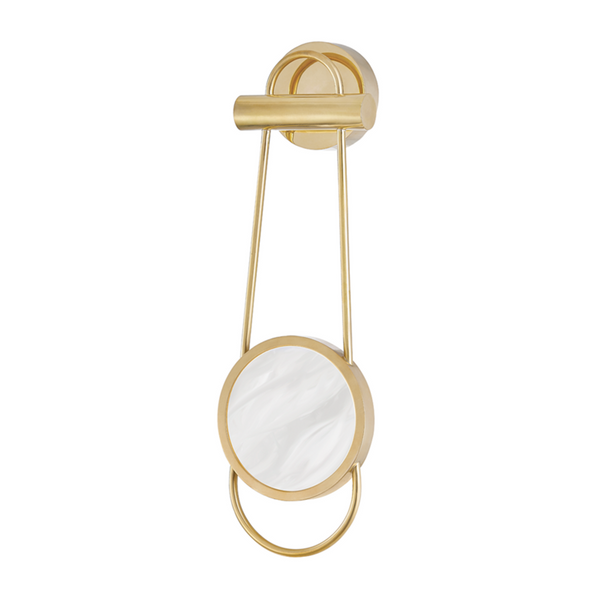 Wall Sconce, 1-Light, Aged Brass, 21.75"H (8721-AGB A5LHT)