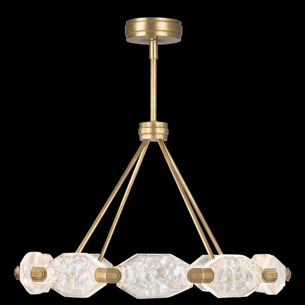 Pendant, Round, 20-Light, LED, Gold, 32"W (873040-2ST GHNX)