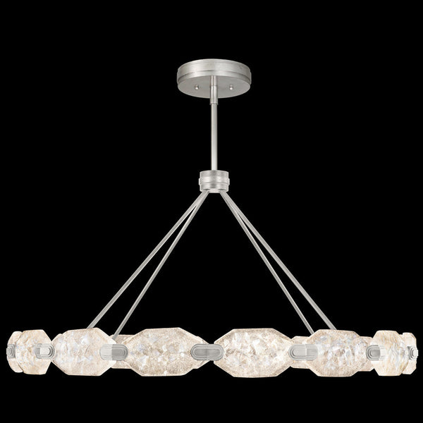 Pendant, Round, 32-Light, LED, Silver, 48.5"W (873140-1ST GHP1)