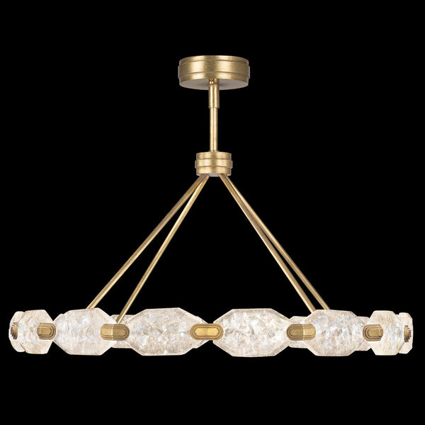 Pendant, Round, 32-Light, LED, Gold, 48.5"W (873140-2ST GHP3)