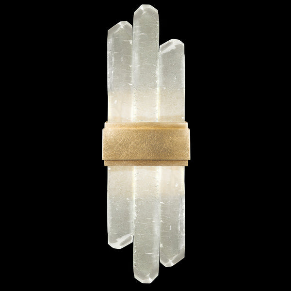 Wall Sconce, 2-Light, LED, Gold Leaf, Illuminated Crystal, 16.5"H (882150-2ST GKLU)