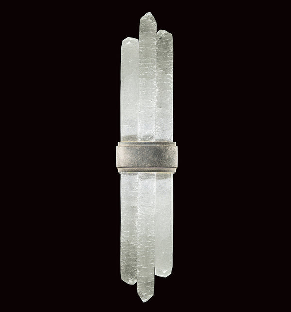 Wall Sconce, 2-Light, LED, Silver Leaf, Illuminated Crystal, 25.5"H (882350-1ST GKM5)