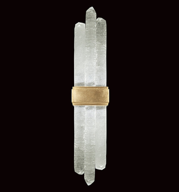 Wall Sconce, 2-Light, LED, Gold Leaf, Illuminated Crystal, 25.5"H (882350-2ST GKM6)