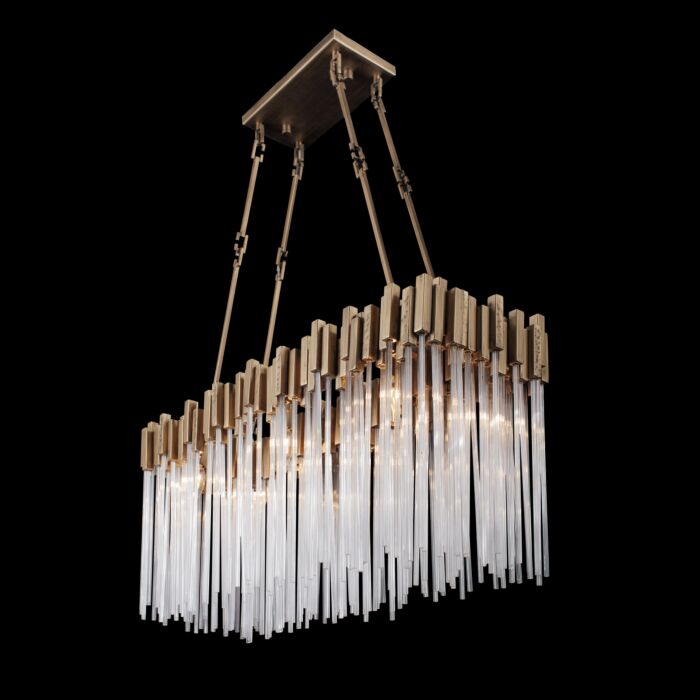 Matrix 6-Light Linear Pendant in Havana Gold