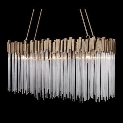 Matrix 6-Light Linear Pendant in Havana Gold