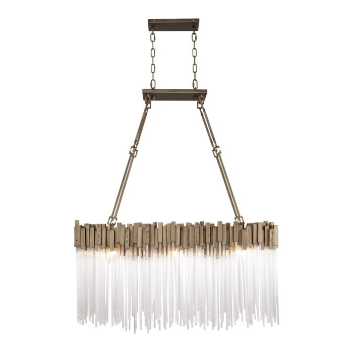 Matrix 6-Light Linear Pendant in Havana Gold