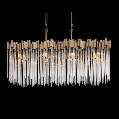 Matrix 8-Light Linear Pendant in Havana Gold