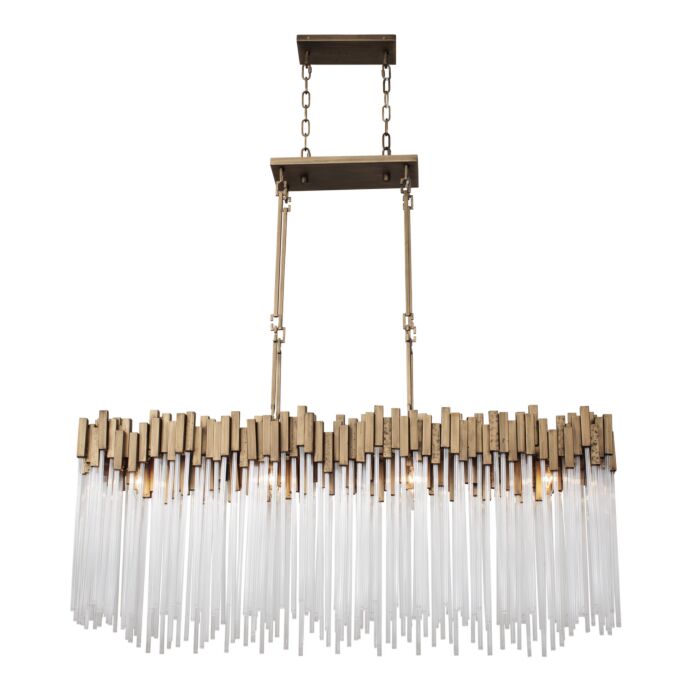 Matrix 8-Light Linear Pendant in Havana Gold