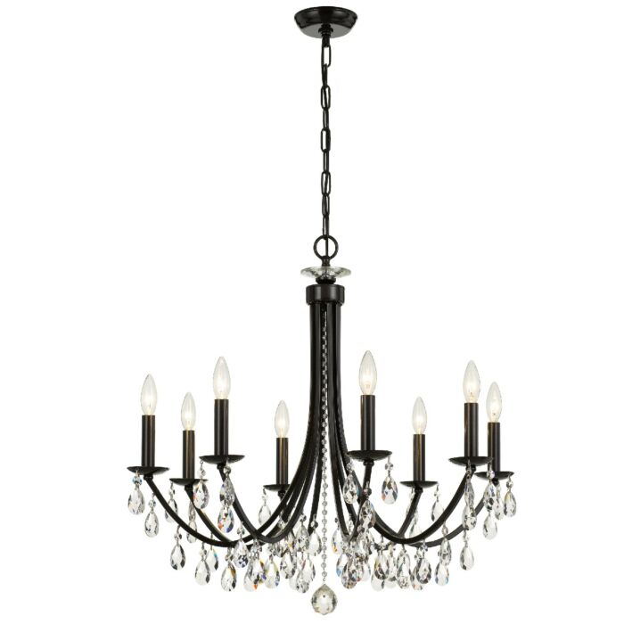 Bridgehampton Chandelier in Vibrant Bronze with Swarovski Strass Crystal Crystals